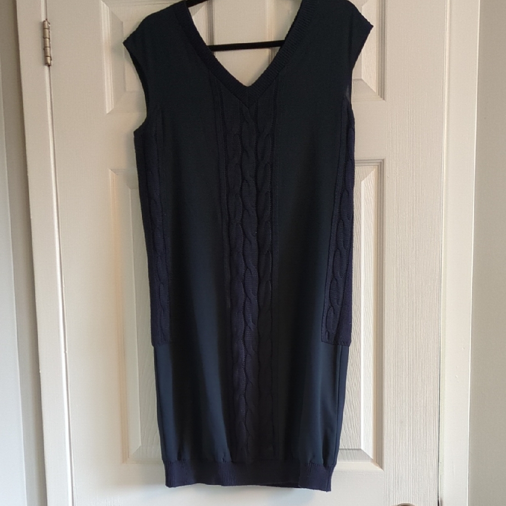 Emporio Armani Sleeveless Dress With Knit Panels